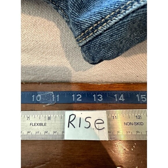 No Boundaries Distressed Denim High Rise Straight Jeans Women's Size 15 Blue - Picture 10 of 16